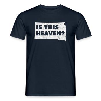 Land Map America State Home Heaven South Dakota - Men's T-Shirt - navy - Front - AI Model Male 178 light (178cm)