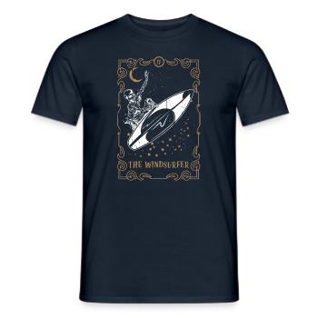 Tarot Card Occult Club Gothic Wind Surfer Surf - Men's T-Shirt - navy - Front - AI Model Male 178 light (178cm)