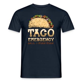 Cuisine Vintage Mexican Food Mexico Call Taco - Männer T-Shirt - Navy - Vorne - AI Model Male 178 light (178cm)
