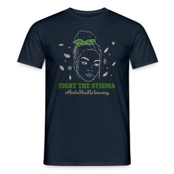 In May Wear Green Mental Health Awareness Month - Männer T-Shirt - Navy - Vorne - AI Model Male 178 light (178cm)
