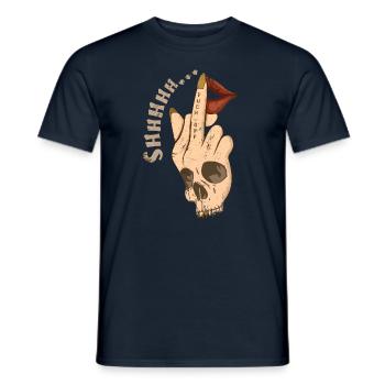 Finger Skeleton International Womens Day Feminist - Men's T-Shirt - navy - Front - AI Model Male 178 light (178cm)