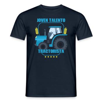 Junger talentierter Traktorfahrer liebt Bauern - Männer T-Shirt - Navy - Vorne - AI Model Male 178 light (178cm)