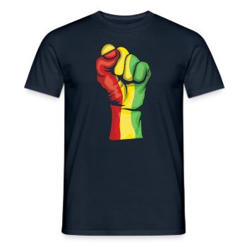 Célébrez l’histoire des Noirs de Juneteenth - T-shirt homme - marine - Devant - AI Model Male 178 light (178cm)