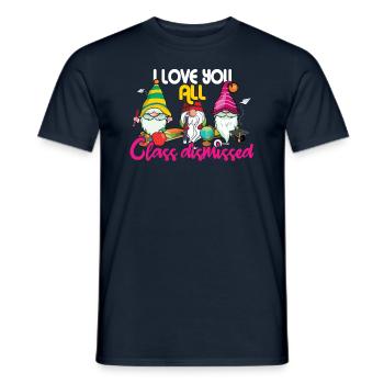 Gnomes Happy Summer Day Of School Class Love - Men's T-Shirt - navy - Front - AI Model Male 178 light (178cm)