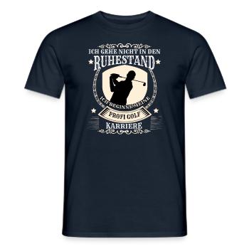 Golf Ich gehe nicht in Ruhestand ich werde Profi - Männer T-Shirt - Navy - Vorne - AI Model Male 178 light (178cm)