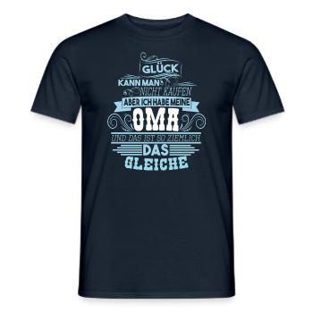 T-shirt pour le bonheur de l’oncle ne peut pas acheter OMA - T-shirt homme - marine - Devant - AI Model Male 178 light (178cm)