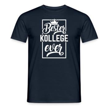 Meilleur collègue de tous les temps - T-shirt homme - marine - Devant - AI Model Male 178 light (178cm)