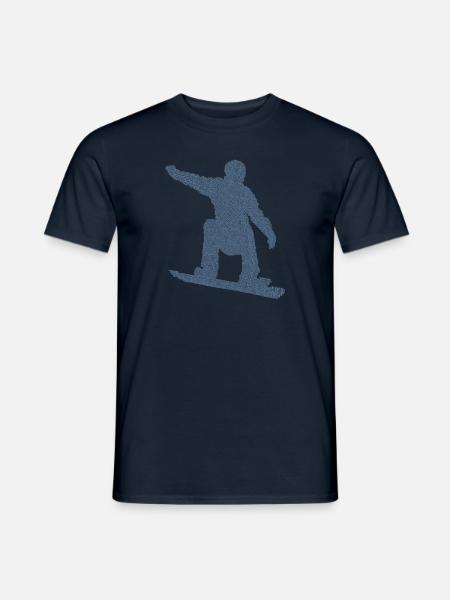 Snowboarder Geschenkideen Snowboard - Männer T-Shirt - Navy