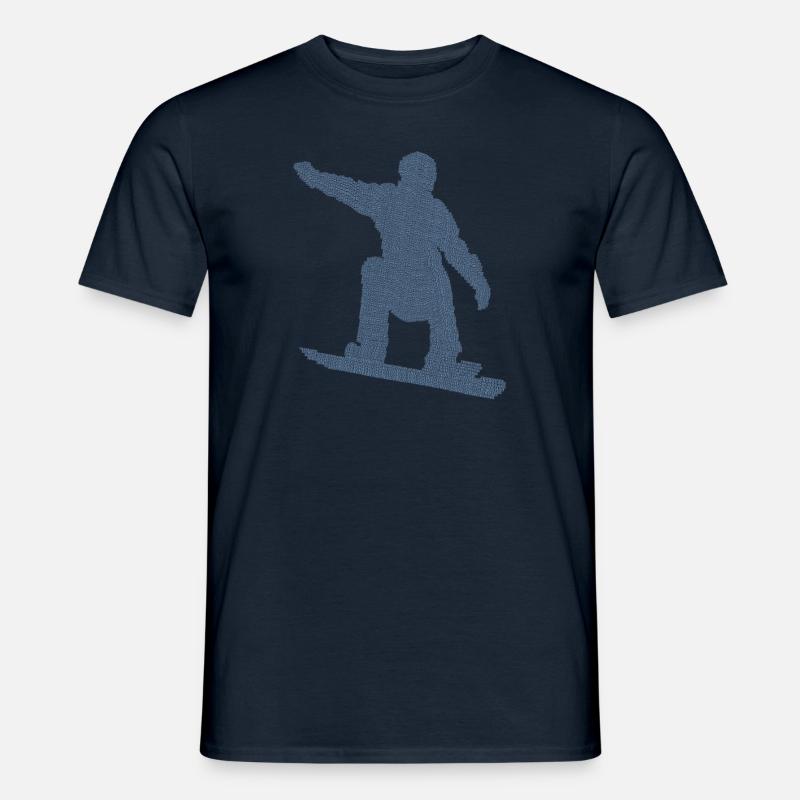 Snowboarder Geschenkideen Snowboard - Männer T-Shirt - Navy