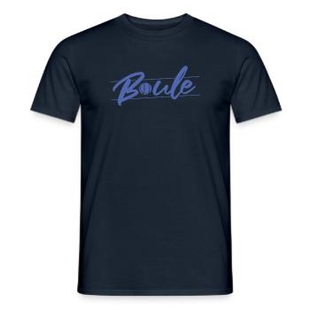 Boule Design for Boule Player Petanque Boccia - Men's T-Shirt - navy - Front - AI Model Male 178 light (178cm)