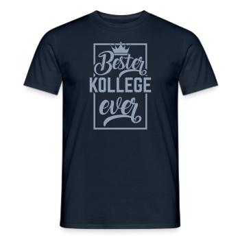 Bester Kollege Ever - Männer T-Shirt - Navy - Vorne - AI Model Male 178 light (178cm)