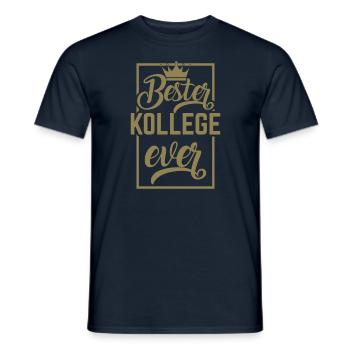 Bester Kollege Ever - Männer T-Shirt - Navy - Vorne - AI Model Male 178 light (178cm)