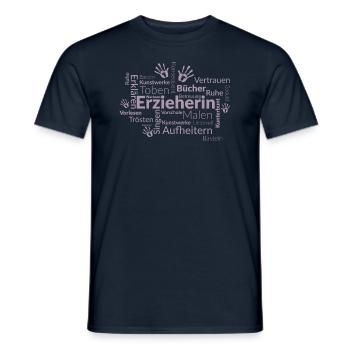 Erzieherin Komplimente - Männer T-Shirt - Navy - Vorne - AI Model Male 178 light (178cm)