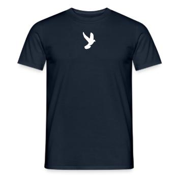 Du liebst die kleine weiße Friedenstaube, dann hol - Männer T-Shirt - Navy - Vorne - AI Model Male 178 light (178cm)