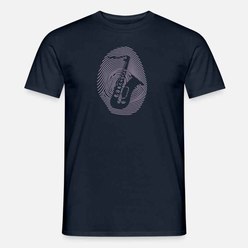 Saxofon Design - Männer T-Shirt - Navy