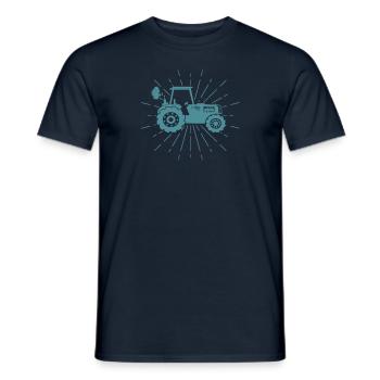 Landwirt Traktor Trecker Design - Männer T-Shirt - Navy - Vorne - AI Model Male 178 light (178cm)