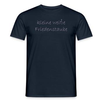 kleine weisse friedenstaube. - Männer T-Shirt - Navy - Vorne - AI Model Male 178 light (178cm)