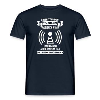 Amateurfunker ein Tag ohne funken wird mich nicht - Männer T-Shirt - Navy - Vorne - AI Model Male 178 light (178cm)