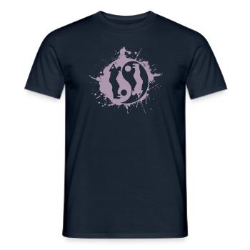 Golf Golfer Golfing Yin Yan Japanese Symbol - Men's T-Shirt - navy - Front - AI Model Male 178 light (178cm)