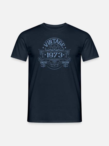 Vintage 1973 Birthday Vintage - Men's T-Shirt - navy