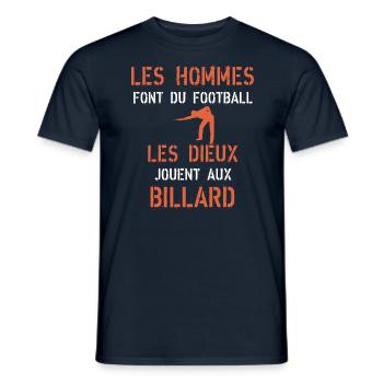 Billard Joueur de billard - T-shirt homme - marine - Devant - AI Model Male 178 light (178cm)