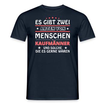 Merchants Gift - Two Types of... Design - Men's T-Shirt - navy - Front - AI Model Male 178 light (178cm)