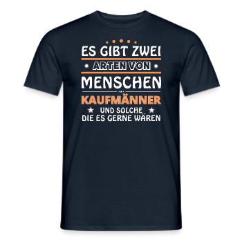 Merchant gift - two types of... design - Men's T-Shirt - navy - Front - AI Model Male 178 light (178cm)