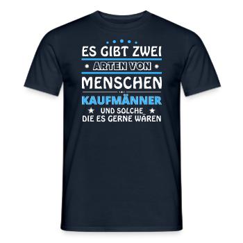Cadeau Marchands - Deux Types de... Concevoir - T-shirt homme - marine - Devant - AI Model Male 178 light (178cm)