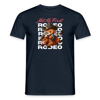 Es ist nicht mein erstes Rodeo - Männer T-Shirt - Navy - Vorne - AI Model Male 178 light (178cm)