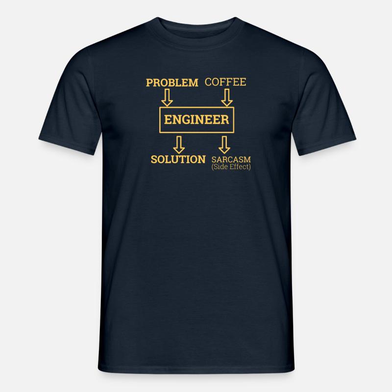 "Engineer Sarcasm | Ingenieur" - Männer T-Shirt - Navy