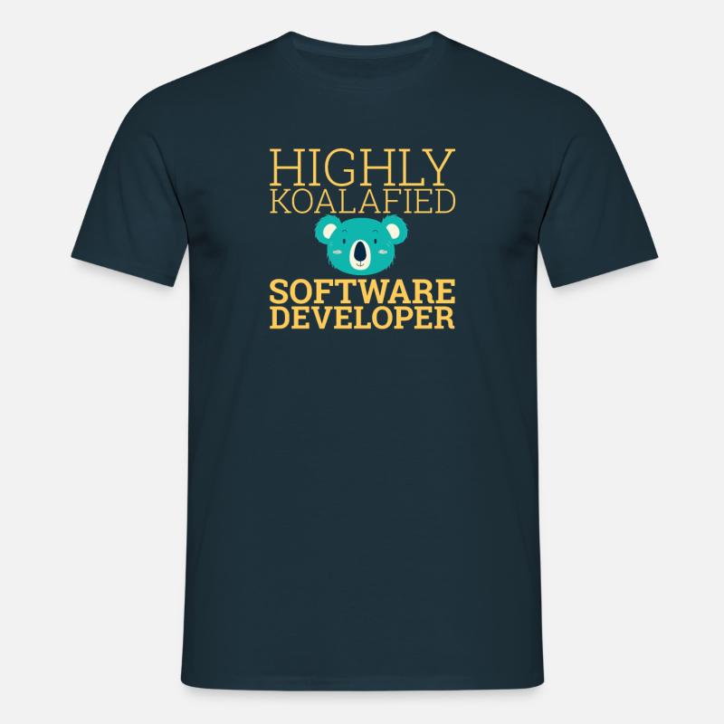 "Software Developer Koalafied | Programmierer" - Männer T-Shirt - Navy