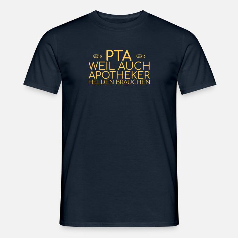 "PTA Helden | Apotheke" - Männer T-Shirt - Navy