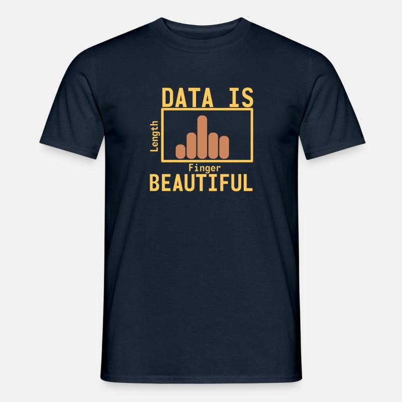 "Data Beautiful Data Science | Data Scientist" - Männer T-Shirt - Navy