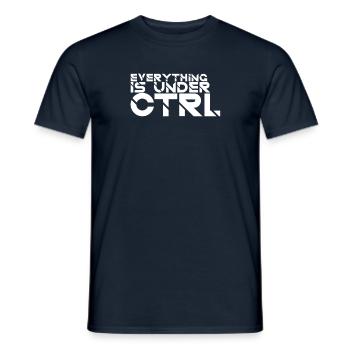 "Everything Ctrl | Computer Science" - Men's T-Shirt - navy - Front - AI Model Male 178 light (178cm)