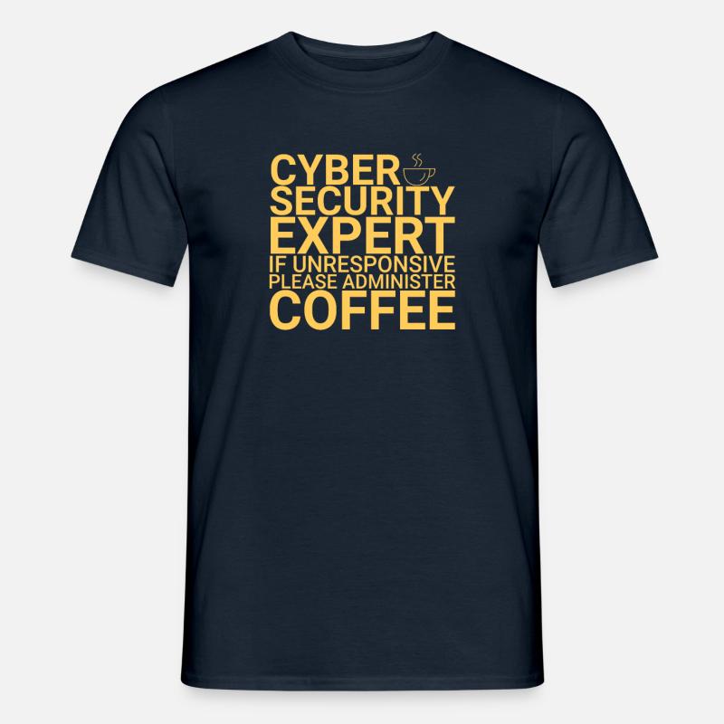 "Cybersecurity Expert Coffee | Cybersecurity" - Männer T-Shirt - Navy