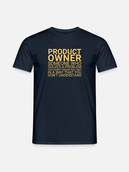 "Product Owner Problem | "Scrum Master"" - Männer T-Shirt - Navy