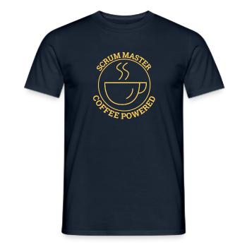 "Scrum Master Coffee | "Scrum Master"" - Männer T-Shirt - Navy - Vorne - AI Model Male 178 light (178cm)