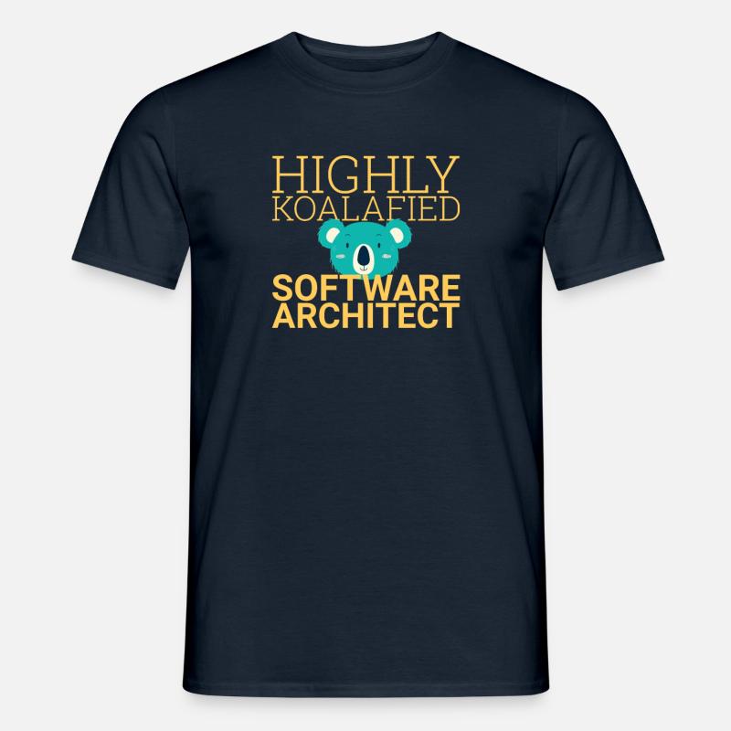 Software Architect Koalafied|Software Architektur - Männer T-Shirt - Navy