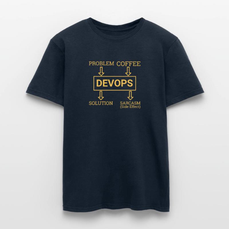 "DevOps Sarcasm | Softwareentwicklung" Männer T-Shirt