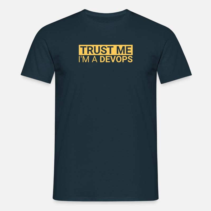 DevOps Trust | Software Development" - Men's T-Shirt - navy