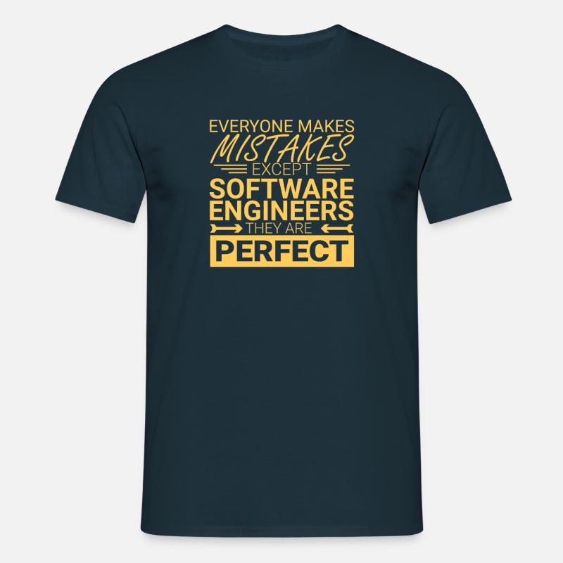 "Software Engineer Perfect | Programming" - Männer T-Shirt - Navy