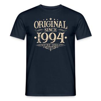 Original depuis 1994 Vintage Vintage anniversaire - T-shirt homme - marine - Devant - AI Model Male 178 light (178cm)