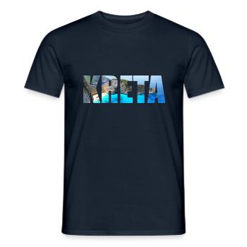 Crete Holiday Gifts - Men's T-Shirt - navy - Front - AI Model Male 178 light (178cm)