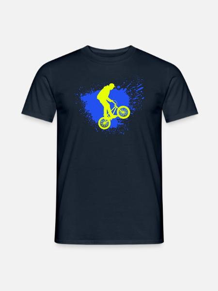 BMX Rennen | BMX Racing | BMX Fahrrad | BMX Rad - Männer T-Shirt - Navy