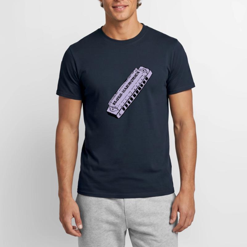 bluesharmonica Männer T-Shirt