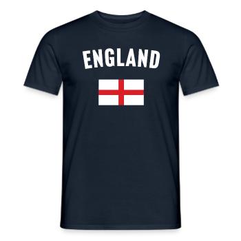 Drapeau de l’Angleterre - T-shirt homme - marine - Devant - AI Model Male 178 light (178cm)