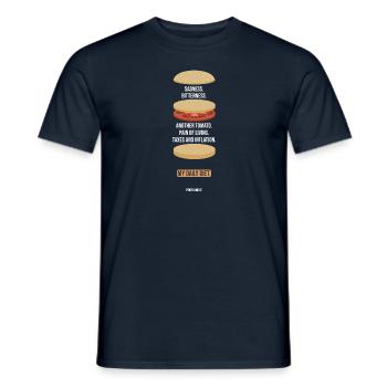 DailyDiet - Men's T-Shirt - navy - Front - AI Model Male 178 light (178cm)