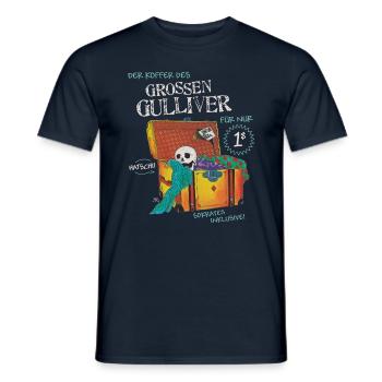Die Drei ??? und der sprechende Totenkopf - Männer T-Shirt - Navy - Vorne - AI Model Male 178 light (178cm)