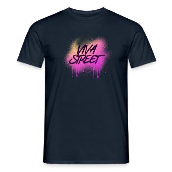 Viva Street - T-shirt homme - marine - Devant - AI Model Male 178 light (178cm)