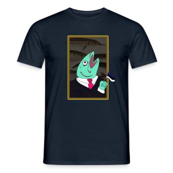 Estonian-fish - Männer T-Shirt - Navy - Vorne - AI Model Male 178 light (178cm)